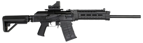 JTS Shotgun M12AKT2.1 M12AK T1 12 Gauge Semi-Auto 5+1 (2.75") 3" 18.70" Chrome-Lined Barrel, Black, M-Lok Handgaurd, Fixed Stock, Adj. Gas Block, 3 Chokes, Includes Red Dot