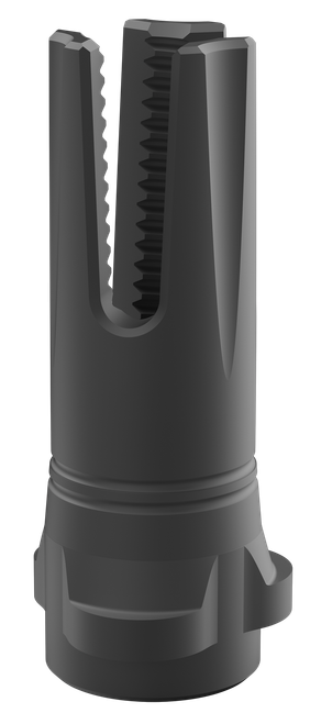 Breek Arms BRK4319 Scorch 3-Prong Flash Hider Black Nitride Steel 5/8"x24 Threads 9mmLuger Compatible w/ Breek-LOK 3QD