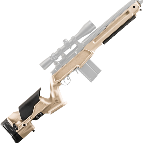 Archangel AAM1ADT Precision Stock  Desert Tan Synthetic Fixed with Adjustable Cheek Riser for Springfield M1A, M14