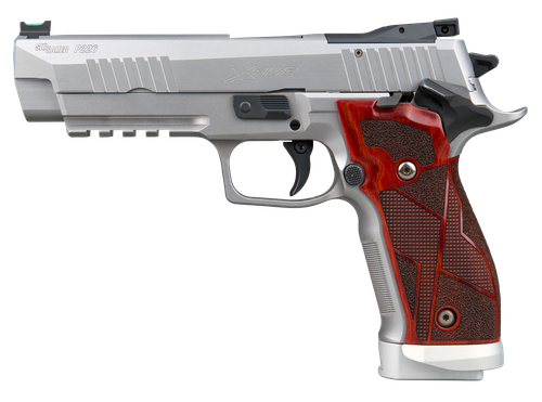 Sig Sauer 226X59CL2SAO P226 XFive Classic Full Size 9mm Luger 10+1 5" Bull Barrel, Stainless Steel Optic Ready/Serrated Slide & Frame w/Beavertail & Picatinny Rail, Hogue Cocobolo Grip, SIG-LOC Footpr