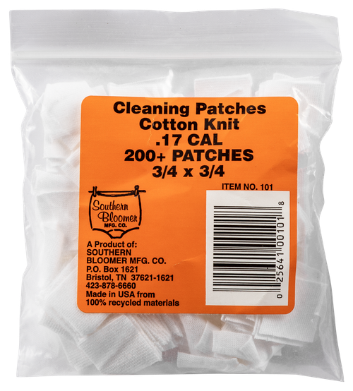 Southern Bloomer 101 Cleaning Patches  17 Cal Cotton 200 Per Pack