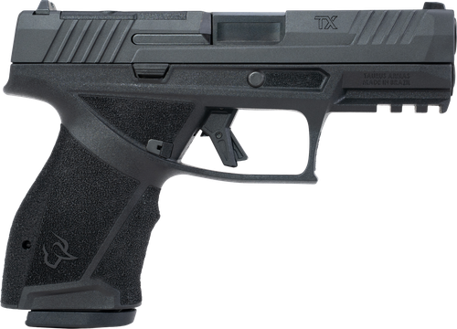Taurus  TX 9  Compact 9mm Luger 10+1 4" Black Barrel, Black Nitride Alloy Steel Optic Ready/Serrated Slide, Black Stainless Steel Frame w/Picatinny Rail, Interchangeable Backstrap Grip