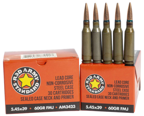 Red Army Standard AM3423   5.45x39mm 60gr Full Metal Jacket 30 Per Box/48 Case