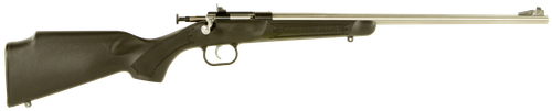 Crickett KSA2245 Youth  22 LR 1rd  16.12" Stainless Steel Barrel, Fixed Front/Adjustable Rear Peep Sights, Black Synthetic Stock w/11.5" LOP, Rebounding Firing Pin Safety