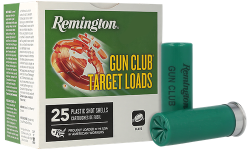 Remington Ammunition 20081 Gun Club  12Gauge 2.75" 1oz 8Shot 25 Per Box/10 Case