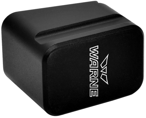 Warne 3126 Magazine Extension  made of 6061-T6 Aluminum with Hardcoat Anodized Black Finish for Glock 19, 23 Magazines (Adds 5rds 9mm Luger, 4rds 40 S&W)
