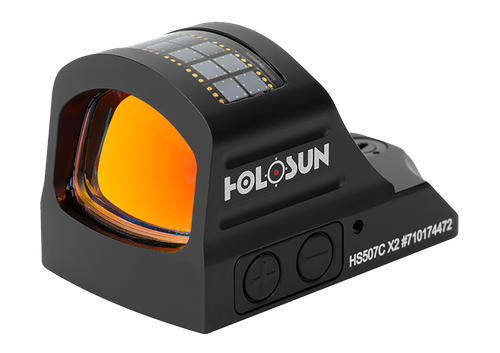 Holosun HS507CX2 507  Black Anodized 1 x 0.63" x 0.91" 2 MOA Red Dot/32 MOA Circle Multi Reticle
