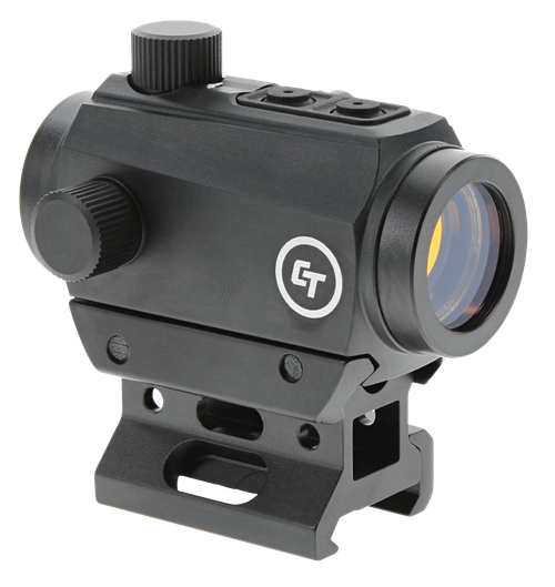 Crimson Trace 0102030 CTS-25  Matte Black 1x20mm 4 MOA Red Dot Reticle, Picatinny Rail Mount