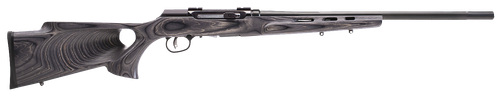 Savage Arms 47215 A Series Target Full Size 22LR 10+1 22" High Luster Heavy Target Barrel, High Luster Drilled & Tapped Carbon Steel Receiver, Gray Thumbhole Laminate Stock, Right Hand