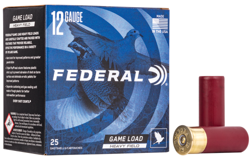 Federal H1236 Game-Shok Heavy Field 12Gauge 2.75" 1 1/8oz 6Shot 25 Per Box/10 Case