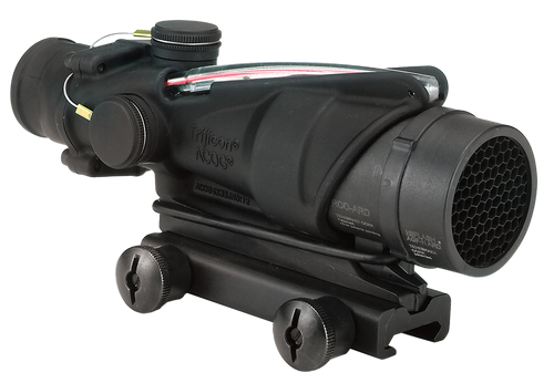 Trijicon 100226 ACOG  Black Hardcoat Anodized 4x32mm Illuminated Red Chevron Reticle