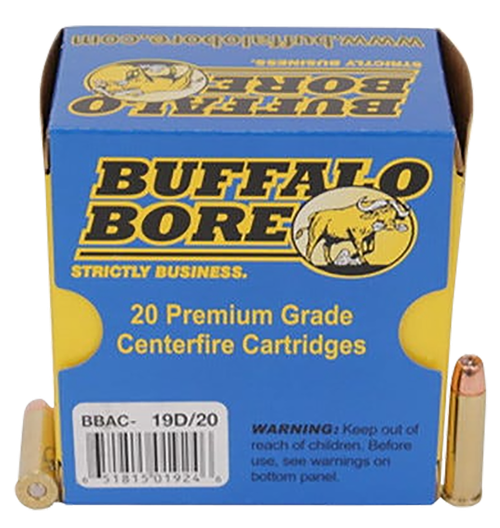 Buffalo Bore Ammunition 19D20 Heavy Strictly Business 357Mag 125gr Jacket Hollow Point 20 Per Box/12 Case