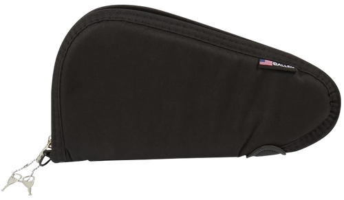 Allen 7411 Locking Handgun Case Black Endura, YKK Zippers & Foam Padding Includes 2 Keys 11" L