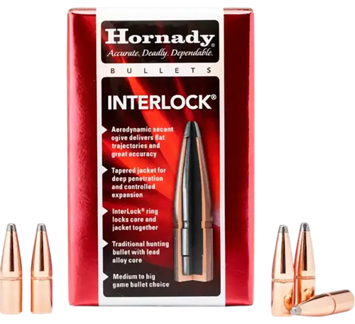 Hornady 3510 InterLock  35 Cal .358 200 gr Spire Point 100 Per Box/ 15 Case