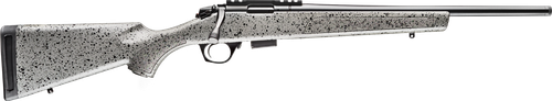 Bergara Rifles BMR001 BMR  Full Size 22 LR 5+1/10+1 18" Matte Blued Steel Threaded Barrel & Drilled & Tapped Steel Receiver, Fixed Gray/Black Speckled Synthetic Stock