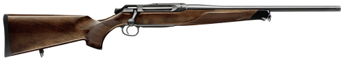 Sauer 80117660 505 Lux Full Size 6.5 PRC 3+1 24" Matte Blued Threaded Barrel, Matte Blued Saddle Mount Steel Receiver, Grade 5 Wood Fixed Stock