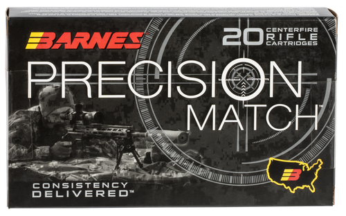 Barnes Bullets 30740 Precision Match  300Win Mag 220gr Open Tip Match Boat Tail 20 Per Box/10 Case