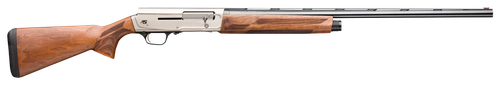 Browning 0119035004 A5 Upland Sweet Sixteen 16 Gauge Semi-Auto 2.75" 4- 2.75" Shells 28" Gloss Blued Vent Rib Barrel, Brushed Nickel Aluminum Alloy Receiver, Fixed Turkish Walnut Stock
