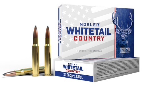 Nosler 40132 Whitetail Country  30-06Springfield 150gr 20 Per Box/10 Case