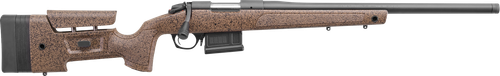 Bergara Rifles B14S3514C B-14 HMR 22 Creedmoor 5+1 20" Graphite Black Cerakote Threaded Barrel & Drilled & Tapped Receiver, Tan w/Black Flecks Adj Cheek & LOP Mini-Chassis Synthetic Stock, Right Hand