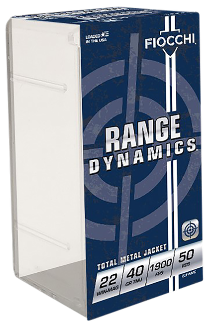 Fiocchi 22FWMC Field Dynamics Performance 22WMR 40gr Total Metal Jacket 50 Per Box/40 Case
