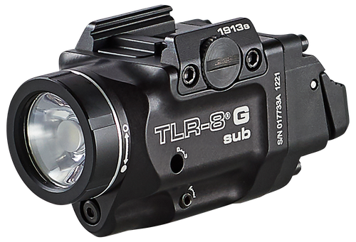 Streamlight 69438 TRL-8 G Sub Gun Light with Green Laser  Black Anodized 500 Lumens White LED 1913 Short Rail Pistol