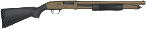 Mossberg 50781 590 Thunder Ranch 12 Gauge 5+1 3" 18.50" Cylinder Bore, Patriot Brown Barrel/ Optic Cut Rec, Black Synthetic Furniture, Fiber Optic Sight