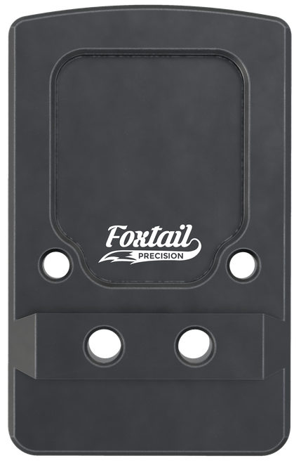 Foxtail Precision 100013 Rear Sight Dovetail Optic Adapter Plate for non MOS Glock  Black Anodized Glock Non MOS