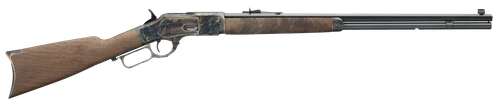 Winchester Guns 534217140 Model 1873 Sporter 44-40 Win 13+1 Cap 24" Octagon Barrel Color Case Hardened Rec Satin Oiled Walnut Fixed Straight Grip Stock Right Hand (Full Size)