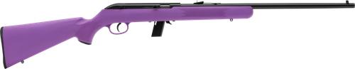 Savage Arms 40219 64 F Full Size 22 LR 10+1 21" Matte Black Carbon Steel Barrel, Matte Black Grooved Carbon Steel Receiver, Purple Fixed Synthetic Stock, Right Hand