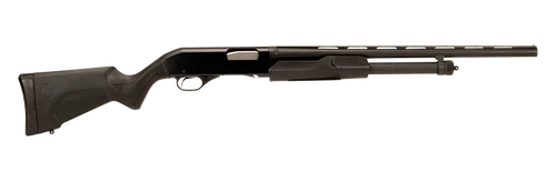 Stevens 22437 320 Field Compact 20 Gauge Pump 3" 5+1 22" Matte Black Vent Rib Barrel, Matte Black Aluminum Receiver, Fixed Matte Black Synthetic Stock, Ambidextrous