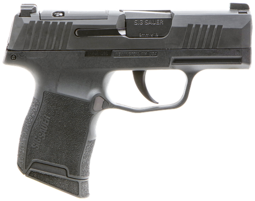 Sig Sauer 3659BXR3P P365 BXR Micro-Compact 9mm Luger 10+1 3.10" BlackBarrel, Black Nitron Optic Ready/Serrated Slide, Black Polymer Grips