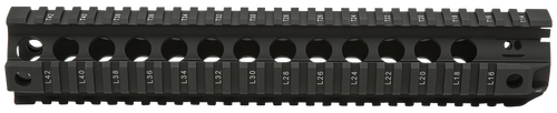 BCM QRF12556BLK QRF  12" Free-Floating Style Made of Aluminum with Black Anodized Finish & Picatinny Rail for AR-Platform
