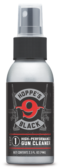 Hoppe's HBC2 Black Gun Cleaner Removes Oil Grease & Dirt 2.50 oz. Aluminum Pump Bottle