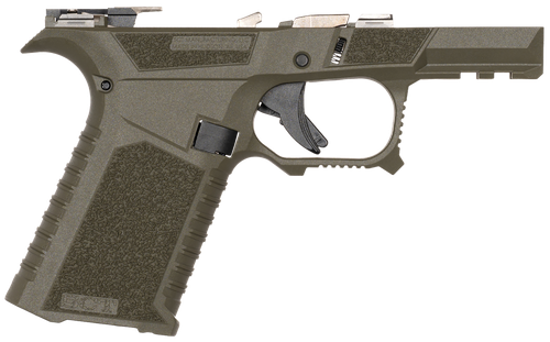 Sct Manufacturing 0226020000IB Sub Compact  Compatible w/ Glock 43X/48 OD Green Polymer Frame Aggressive Texture Grip