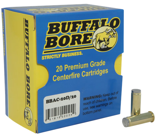 Buffalo Bore Ammunition 20D20 Standard Pressure Strictly Business 38Special 150gr Hard Cast Wadcutter 20 Per Box/12 Case