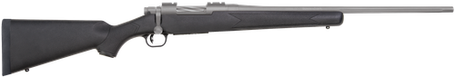 Mossberg 28005 Patriot  243 Win 5+1 22" Stainless Cerakote Fluted Barrel, Stainless Cerakote Receiver Drilled & Tapped, Black Fixed Synthetic Stock, Right Hand