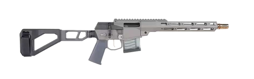Q LLC MINIFIX55612INPISTOL Mini Fix  5.56 NATO 12" Gray Tapered Threaded Barrel, M-LOK Handguard, Gray Picatinny Rail Receiver, Adj Folding Stock,   Polymer Grip