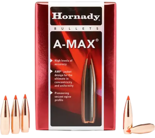 Hornady 30502 A-MAX  30 Cal .308 168 gr A Max 100 Per Box/ 15 Case