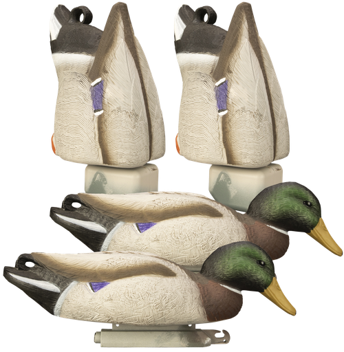 Higdon Outdoors 17023 Magnum Feeder Mallards Species Multi Color 4 Pack