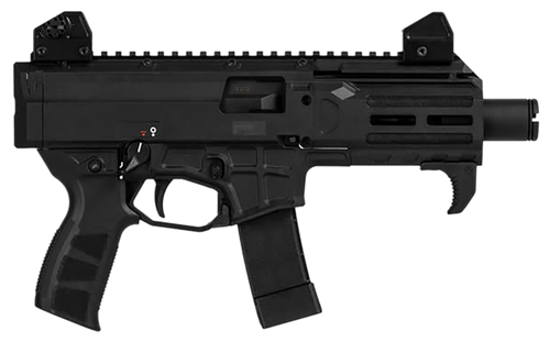 CZ-USA 91430 Scorpion 3+ Micro 9mm Luger 20+1 4.20" Black Polycoat Threaded Barrel, M-LOK Handguard, Picatinny Rail Receiver, Black Polymer Frame, Black Polymer Grip, Ambidextrous