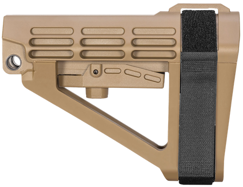 SB Tactical SBA4X02SB SBA4 X Synthetic Flat Dark Earth 5-Position Adjustable for AR-Platform (Tube Not Included)