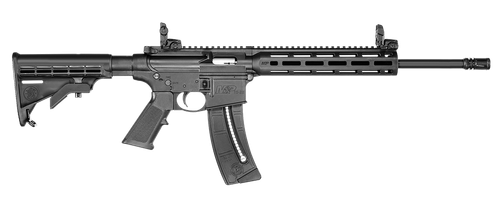 Smith & Wesson 10208 M&P15 Sport 22 LR 25+1 16.50" Matte Black Carbon Steel Barrel & Picatinny Rail Aluminum Receiver, 10" Magpul M-LOK Handguard, 6 Position CAR Black Synthetic Stock, Black Polymer G