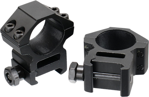 UTG RGWM25M4 Accushot Scope Rings  Black Anodized 1" Medium