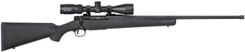 Mossberg 28244 Patriot w/Optic 6.5 PRC 4+1 24" Matte Blued Fluted Threaded Barrel, Matte Blued Drilled & Tapped Receiver, Fixed Black Synthetic Stock, Vortex Crossfire II 3-9x40mm