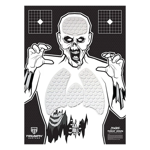 Triumph Systems 031513001 Threat Down Reactive Splatter Target Zombie Hanging Paper 30"H x 22"W