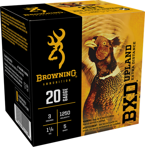 Browning Ammo B193512035 BXD Upland 20Gauge 3" 1 1/4oz 5Shot 25 Per Box/10 Case