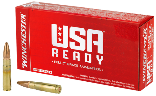 Winchester Ammo WBR68115   6.8mmRemSPC 115gr Full Metal Jacket 100 Per Box/10 Case