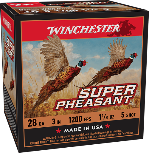 Winchester Ammo X283PH5 Super Pheasant  28Gauge 3" 1 1/8oz 5Shot 25 Per Box/10 Case