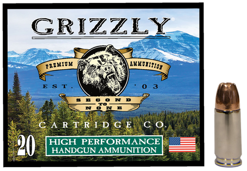 Grizzly Ammo GC9MM19mm Luger 115gr Jacketed Hollow Point 20 Per Box/10 Case
